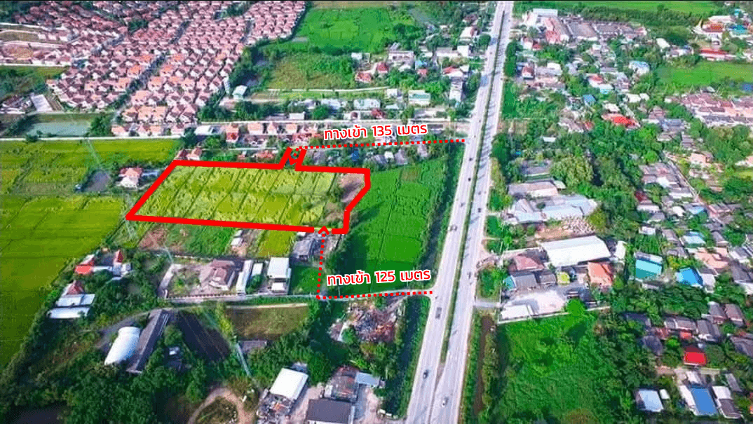 ถูกมาก!! ที่ดิน 9-1-48 ไร่ อ.สันกำแพง เชียงใหม่ ใกล้สี่แยกตลาดเจริญเจริญ 1.5 กม. ใกล้บิ๊กซี เพียง 7,900 บาท/ตร.ว. 4