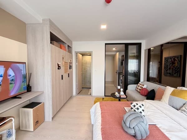 dcondo Vivid Rangsit คอนโดตรงข้าม ม.กรุงเทพ ข้ามสะพานลอย = ถึงมหาลัย พร้อมอยู่! โทร 061-616-1426 6