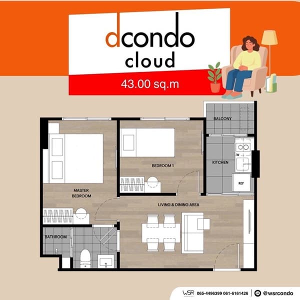 ขายคอนโดใหม่ dcondo cloud Don Mueang ใกล้สนามบินดอนเมือง, รถไฟฟ้า,สนามบิน เดินทางสะดวก โทร 0829946364 4