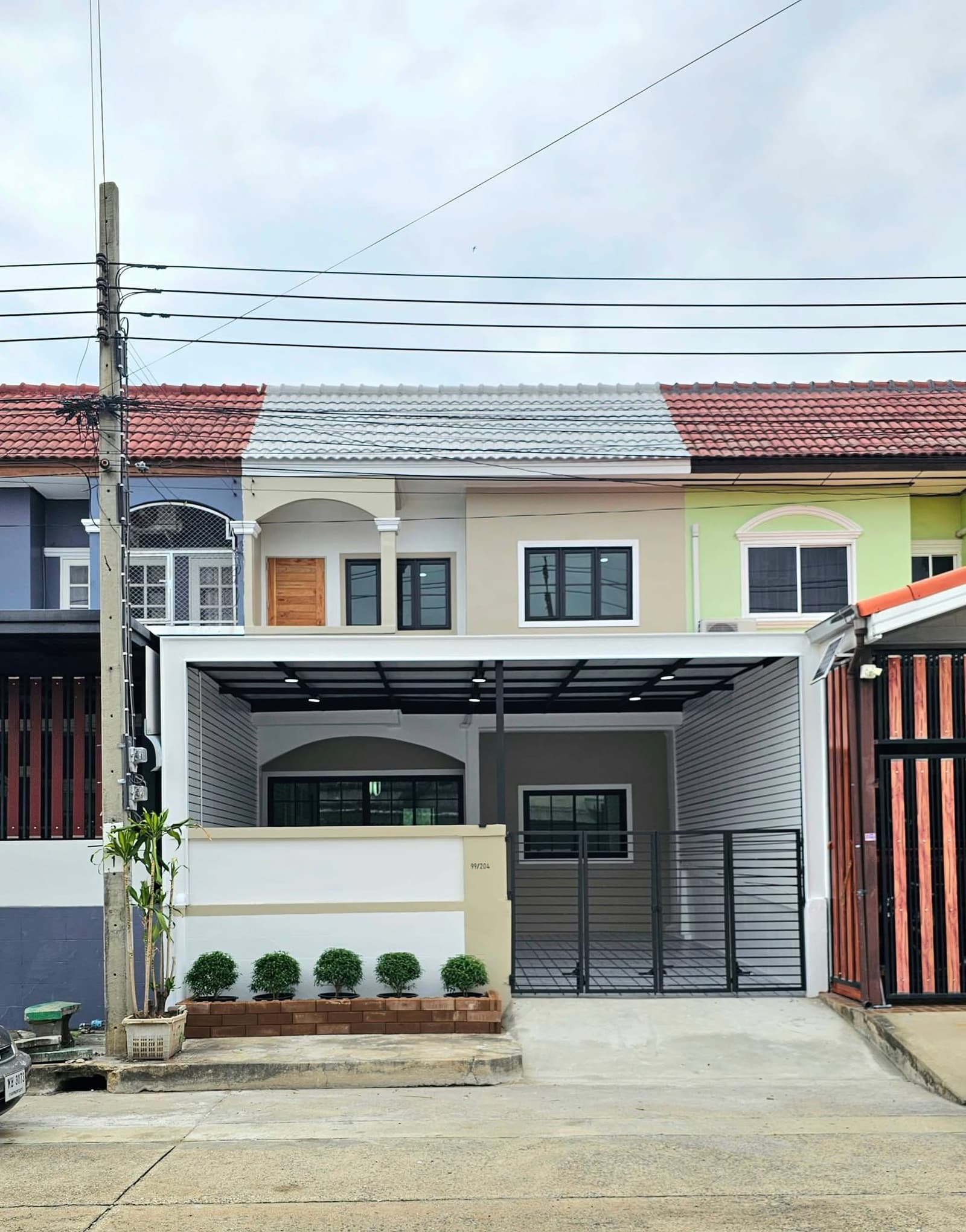 หมู่บ้านศรีประจักษ์7 ไทรน้อย นนทบุรี ทาวน์เฮาส์ 2 ชั้น ถนนเมนค้าขายได้ ตกแต่งใหม่พร้อมอยู่ หลังบ้านติดทุ่งนา 4