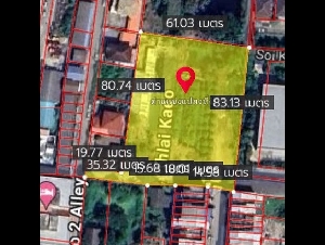 SALE พื้นที่ดิน ที่ดินบางศรีเมือง จ.นนทบุรี 79446000 -  area 24 Square Wah 1 NGAN 3 RAI ใกล้กับ ห่างท่าเรือบางศรีเมือง 600 ม. ดีเวอร์